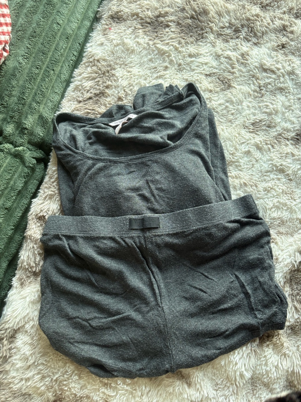 Victoria's Secret Charcoal Gray sleep set